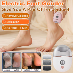 Electric Foot Grinder Foot Scrub Machine  Foot File Pedicure Tool Electric Callus Remover Callus Remover Electronic Callus Shaver Portable foot care Speed Callus Remover for Dead Hard Cracked Easy to carry