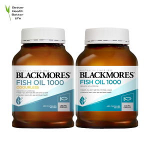 Blackmores Odourless Fish Oil 1000mg 400 caps | Original 400 caps | Omega Brain 60 caps | Omega Mini Concentrated Fish Oil [BetterLeaf]
