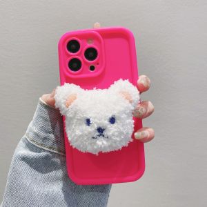 Infinix Smart 8 Pro 9 10 Plius Hot 30 30i 40 40i 40 Pro 50 50i camera protect solid and pro camera fluffy cartoon case fon sarung
