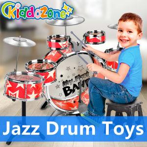 Trống Jazz Cho Trẻ Em KiddoZone Đá Đồ Chơi Âm Nhạc Đồ Chơi Giáo Dục Năm Trống Nhạc Cụ Gõ Quà Tặng Cho Trẻ Em