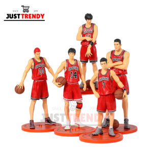 Slam Dunk Hanamichi Sakuragi Rukawa Kaede Miyagi Ryota Mitsui Hisashi PVC figur-e accion Figuras de 5pc/set Anime Figure