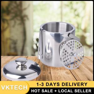 Contemporary Stainless Steel Double Wall Ice Bucket with Lid and Tongs for Wine and Champagne Chilling Heavy Duty Silver