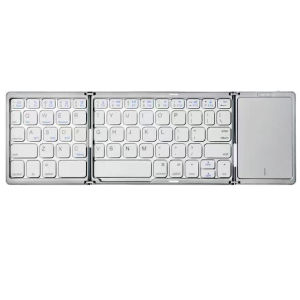Kebidumei Foldable Wireless Bluetooth Keyboard Rechargeable Folding Portable Keyboards for PC Smartphone Windows OS Android