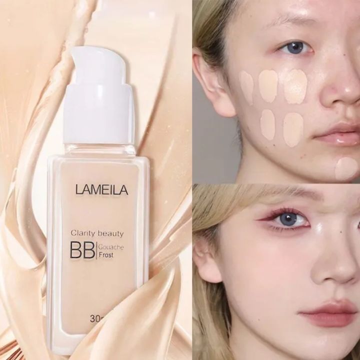 Lameila Clear Liquid Foundation Moisturizing Oil Control Long-Lasting ...