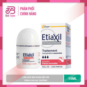 Lăn Khử Mùi EtiaXil Nhãn Đỏ Cho Da Thường Da Khô Khoẻ 15ml Detranspirant Traitement Roll-On Peaux Normales - Extiaxil đỏ dành cho da thường da khô