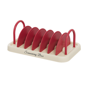 Seasoning Packet Organizer Kitchen Plate Holder Organizer for Cabinet Pot Lid Holder Dinner Dish Plate Storage Rack Upright Dish Drying Rack Dish Racks Stand for Cupboard and Countertop
