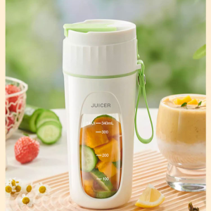 แก้วน้ำสกัดน้ำผลไม้แบบพกพาไร้สายสำหรับผู้หญิงตลอดทั้งปี สำหรับผู้ที่ใส่ใจสุขภาพ มีใบมีดสิบใบ สกัดน้ำแข็งได้