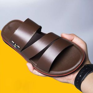 [ SALE 50% ]  Dép nam da đế cao su đúc siêu bền Dép quai ngang dép nam thời trang đế đúc hottrend sandal nam chất da cao cấp bền đẹp phù hợp với mọi lứa tuổi - ABCD SHOP
