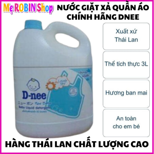 (Chuẩn Dnee Thái) Nước Giặt Xả Quần ÁO Trẻ Em DNEE Chính Hãng-Màu Xanh Dương(Can 3Lit)