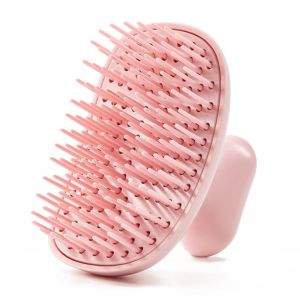 PERCEPT Self Cleaning Silicone Shampoo Brush Soft Dandruff Removal Hair Washing Comb Volumizing Dry And Wet Hair Head Scalp Massager Body Massage