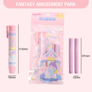 Rubber Eraser Retractable Press Pencil Change Pencil Eraser School Stationery Refill Core Eraser Pen