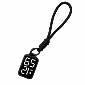 MINIFELE 262 Big Numbers Pocket Watch Keychain Digital Display LED Electronic Hanging Watch Practical Waterproof Digital Watch Kid Adult