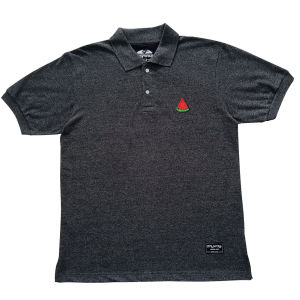 Anyway Poloshirt Black TwoTone (Dark Misty) 044