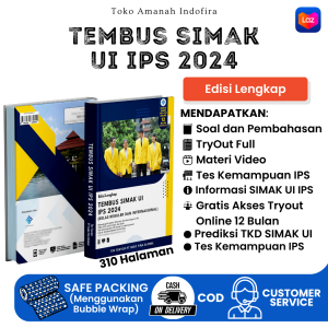 Terbaru Buku TEMBUS SIMAK UI IPS (Edisi Lengkap + Free Akses Online) Sesuai Dengan Kisi-kisi Terbaru SIMAK UI IPS