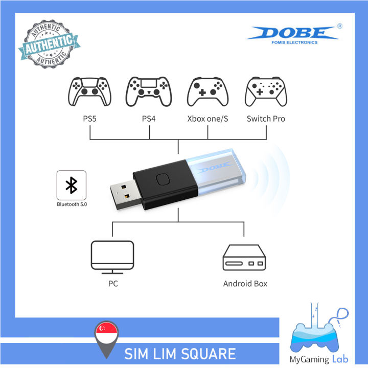 [sg Wholesaler] Dobe Wireless Handle Bluetooth 5.0 Receiver Converter 