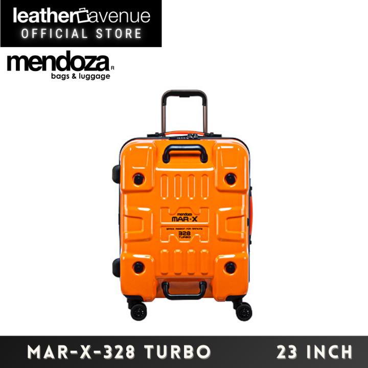 Mendoza MAR-X-328 TURBO【23 inch】Makrolon® 100% Polycarbonate Premium Luggage Impact-Resistant 3D Hardcase Travel Bags Suitcase Japan Hinomoto Silent Double Wheels TSA Lock Double Zipper 23 inch Travel Luggage