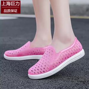 Shanghai Juli WomenS Summer Thick-Soled Wear-Resistant Jelly Shoes Casual Breathable Couple Style 3517 WomenS