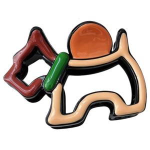 Phim hoạt hình con chó con kẹp tóc cho sử dụng thường nhật và dịp đặc biệt tóc mỏng kẹp tóc răng cưa Phụ kiện cho nữ Phụ nữ