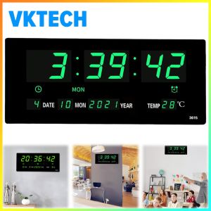 Modern Digital Alarm Clock with Temperature and Date Display for Bedroom and Office Use Compact and Elegant Design