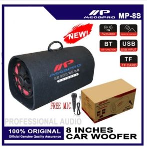 8 Inch Car Woofer MP-8S Bluetooth Speaker USB TF card AUX Player Wireless Bluetooth Super Bass Speaker Motorcycles Car Speaker Wired Mic