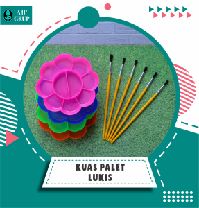 Palet dan Kuas || harga untuk 1 set