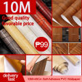 wood wallpaper sticker waterproof 10metersX45cm PVC wallpaper room design wall door Sticker PVC wooden self adhesive wall sticker home decor. 