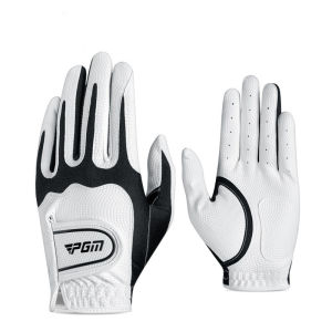 Golf Gloves PGM Children Left/Right Hand Soft Breathable PU Leather Anti-Slip Men Golf Gloves Women Golf Supplies Drop Ship