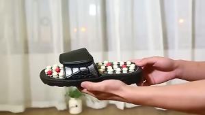 DC Massage slippers with round dots Japanese rotating health massage slippers acupoint health care foot massage slippers