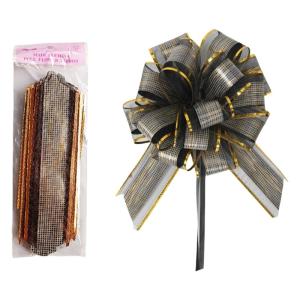 โบว์แบบดึงขนาดใหญ่ห่อของขวัญพร้อมริบบิ้นของขวัญโบว์ริบบิ้นสำหรับตกแต่งกระเป๋าตะกร้าขวด