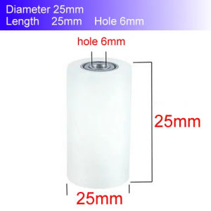 ลูกรอกแบริ่งไนล่อนคู่มือประตูบานเลื่อนลูกกลิ้งสายพานลำเลียงลูกกลิ้งล้อสวมทนตำแหน่งติดตามล้อ