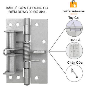 Bản Lề Cửa Tự Động Đóng Cửa Thông Minh Có Dừng 90 độ (tặng kèm 8 vít )