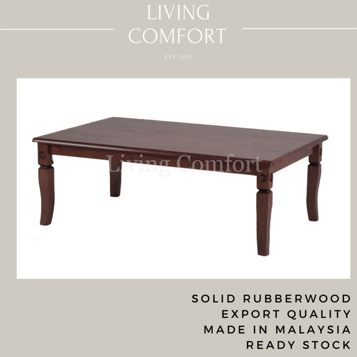 Japanese solid wood Dining Table/ Full Solid Wood Table 110cm x 70cm x