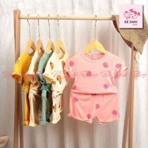 [BÁN CHẠY] Bộ Cộc Tay Chất Thun Lạnh Cho Bé Trai Bé Gái BX53 Đồ Bộ Cộc Hè Cho Bé Minky Mom Tay Ngắn Mặc Nhà CỘC HOT Thun Lạnh - Bé Xinh Shop