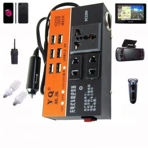 1500W รถ Peak Power Inverter ยี่ห้อใหม่ ป้องกัน DC 12V ฯลฯ และ DC 220V ใช้สำหรับหลายๆ ประเภทฟอร์ม