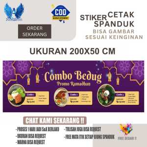 Cetak Spanduk Banner PROMO BUAT BUKA PUASA Costom Desain