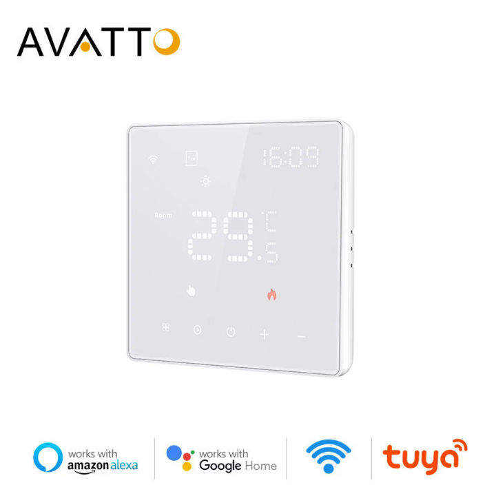 AVATTO Tuya WiFi Thermostat 220V 16A Electric Smart Gas Boiler Smart ...