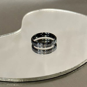 shiqinbaihuo 2pcs thời trang sáng bóng hình học vài vòng cho nam giới phụ nữ tinh tế hàng ngày linh hoạt đen trắng Vòng trang sức phụ kiện Quà Tặng