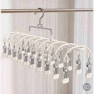 Móc phơi đồ 20 kẹp nhỏ gọn sản xuất từ vật liệu chống ăn mòn và gỉ sét giúp quần áo khô nhanh chóng là giải pháp tối ưu cho việc phơi đồ trong điều kiện thời tiết ẩm ướt
