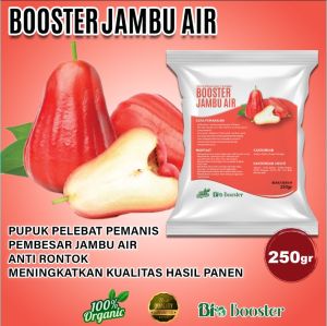 PUPUK BOOSTER ORGANIK JAMBU AIR 250gr PELEBAT PEMANIS PEMBESAR TANAMAN JAMBU AIR ANTI RONTOK