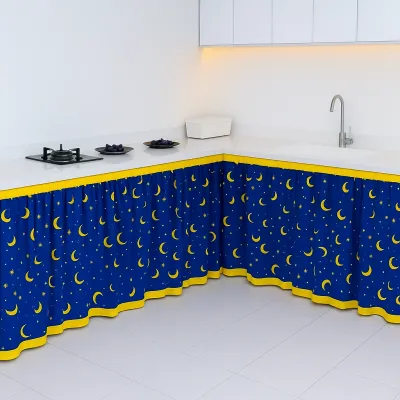 gorden kolong minimalis meja dapur 100x75cm gratis tali