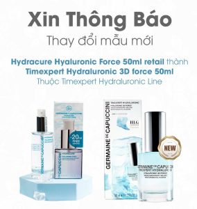 Serum HA Hyaluronic Force Germaine De Capuccini 50ml Cấp Nước Đa Phân Tử Dưỡng Ẩm & Khóa Ẩm Cho Da