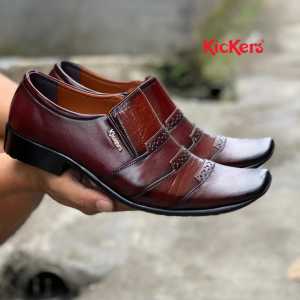 Sepatu Kulit Pria Sepatu Kickers Pria Sepatu Pantopel Pesta Kerja Dinas Casual Pria 2203