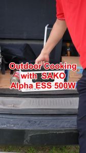 SAKO Alpha-W ESS 500W All-in-One Portable Power Station Solar Generator UPS Battery Backup LiFePO4 Energy Storage System Camping Home & Emergency Power