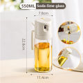 2 in 1 Oil Sprayer Bottle 550ML Gravity Auto Open&Close Oil Dispenser Kitchen Household Leakproof Sauce Bottles. 