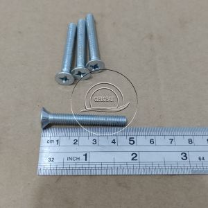 10 PCS BAUT JF M6 X 45 FLAT HEAD SEKRUP M6X45 PANJANG 45CM 45 CM BAUD 45 6X45 6 X 45 MM 45MM OBENG PLUS SKRUP PUTIH GALVANIZ GALVANIS GALPANIS PITCH DRAT 1.0