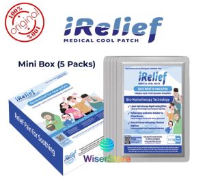 iRELIEF MEDICAL COOL PATCH Pad for baby children pregnancy / Cough relief Anti cough patch and sore throat / relief muscle pain and injuring/ Heat Medical Patch/ [ PENAMPAL MELEGAKAN SAKIT / BATUK / DEMAM / MELECUR