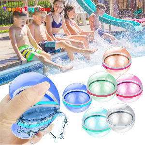 Reusable Water Splash Balls Colorful Water Filling Balloons Absorbent Ball pool Toy Water Balloon Fast Quick Filling Self Sealing Kid Game Water Balloon Summer Outdoor Children Water latex Toy