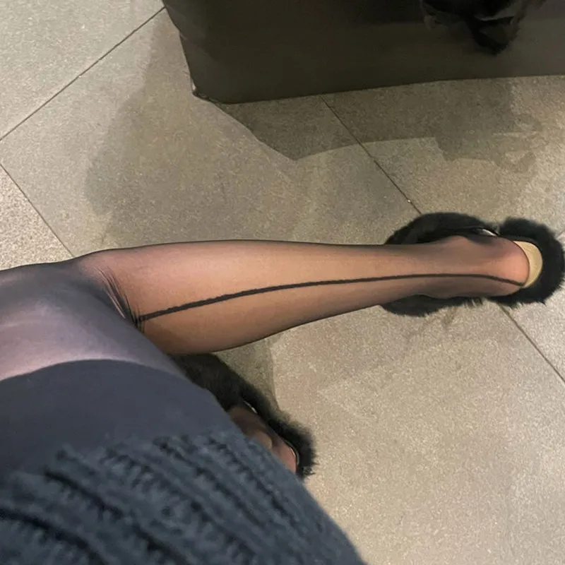 Vertical Striped Tights, Women's Sexy Hosiery