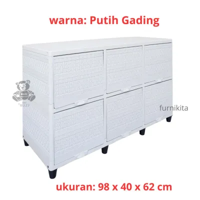 CLUB TRIPLE FLIP SUSUN 2 LEMARI PLASTIK SERBAGUNA - JUSTIN [CLBBOX]