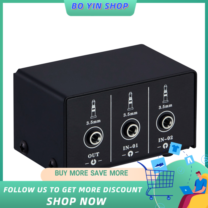 Audio Switcher RCA 2 In 1 Out / 1 In 2 Out A/B Switch Stereo Audio ...